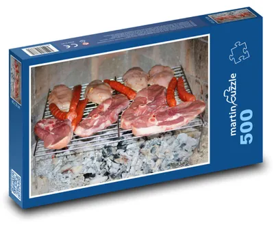 Obrázok produktu pre Puzzle 500 Grilovanie - mäsové pochúťky - martinpuzzle