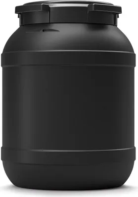 Produktbild von CurTec 26 L UV-beständiges Kunststofffass mit Schraubdeckelverschluss schwarz