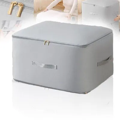 Obrázek produktu pro Ibenzoa® Kompresní úložný vak 54 x 42 x 60 cm – velký organizér z pevné tkaniny, prodyšný a odolný proti vlhkosti, vhodný pro přikrývky a oblečení