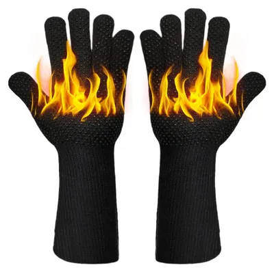 Produktbild von Hitzebeständige Grillhandschuhe für Backofen Grill Küche