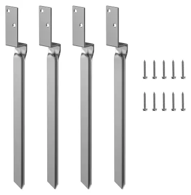 Image de Lot de 4 ancres de sol pour poteaux en bois et équipements de jeux