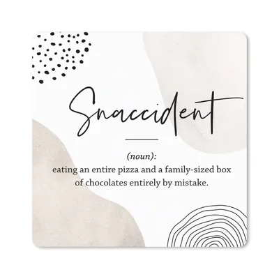 Produktbild von MuchoWow® Mauspad Mousepad Sprichwörter - Snaccident - Zitate - Wörterbuch - Snaccident Definition 30x30 cm - Mousepads - Maus Mat - Pad - Mausunterlage - Gaming