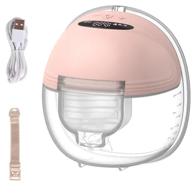 Productafbeelding van Borstkolf, draagbaar ontwerp, elektrische bediening, roze, 1 stuk