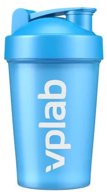 Produktbild von VPLab Shaker-Flasche mit Edelstahl-Mixkugel 500 ml, 360° Auslaufschutz, BPA-frei, für Protein- und Supplement-Getränke, Blau