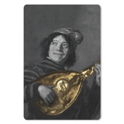 Produktbild von MuchoWow® Mauspad Mousepad Der Lautenspieler - Frans Hals - Gold 40x60 cm - Mousepads - Maus Mat - Pad - Mausunterlage - Schreibtisch Accesoire