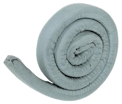 Produktbild von Bettkeilkissen als Lückenfüller für Matratzen und Kopfteil aus grauem Mikrofaserstoff