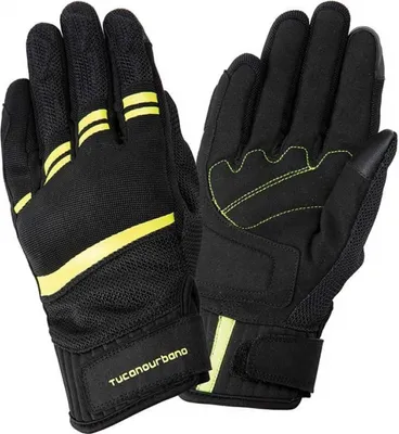 Zdjęcie produktu dla TUCANO URBANO LADY PENNA damskie rękawiczki letnie czarny/fluo żółty rozmiar S