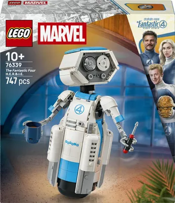 Image de LEGO Marvel 76339 Les Quatre Fantastiques H.E.R.B.I.E. Figurine Robot Set de Construction 747 Pièces 10+