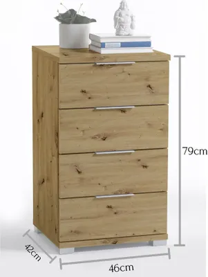 Immagine prodotto di Comodino 2 Artisan rovere repro camera dei bambini comodino cassettiera camera da letto
