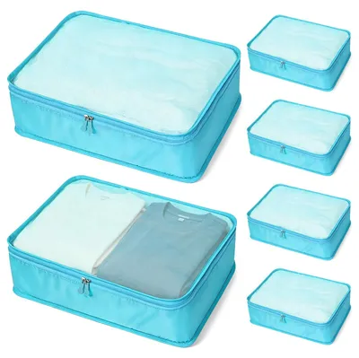 Productafbeelding van 6 x kofferorganizerset, verpakkingskubus, visualisatie packing cubes - 40 x