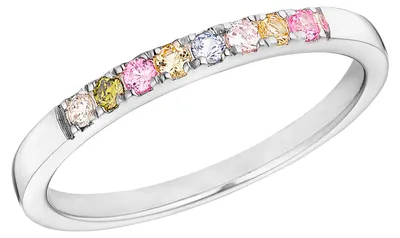 Produktbild von s.Oliver Damen Ring 2037842 2037843 2037844 2037845 Silber 925 Zirkonia synth. Regenbogen