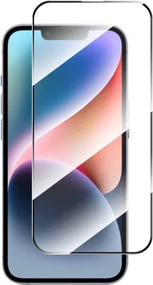 Produktbild von Jumadas Displayschutzfolie – Geeignet für iPhone 15 Plus Displayschutzfolie – Vollflächiges gehärtetes Glas – Schwarz