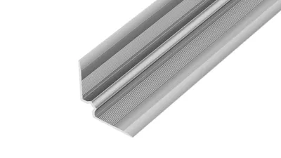 Obrázek produktu pro AP45/1 schodová lišta vnitřní vrtaná ACARA, hliník elox stříbro, 27x27mm, 2,7 m, 5 mm