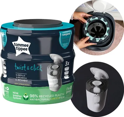Produktbild von TOMMEE TIPPEE Müllbeutel für Windeln, 3er-Pack