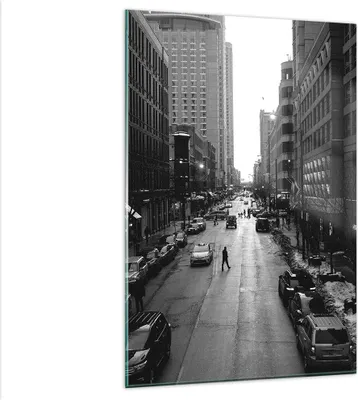 Produktbild von Bilder auf glas - Einteilig - Stadt Straße Haus - 80x120cm - Glasbilder - Wandbilder - Bilder - zum Aufhängen bereit - Wanddekoration aus Glas - Glas Bilder - Wandbild auf Glas - GPA80x120-3688