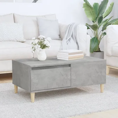 Produktbild von The Living Store Couchtisch Betongrau 90x50x36,5 cm Holzwerkstoff