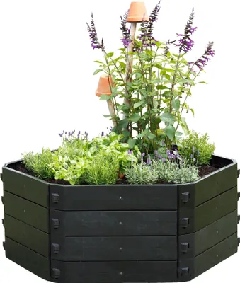 Produktbild von Gartenkomposter / Hochbeet NYVIGreen Grundvariante 550 Liter - Schnellkomposter aus wetterfestem & recyceltem Kunststoff, Ausführung:Grundvariante Höhe 50cm / Ø130cm