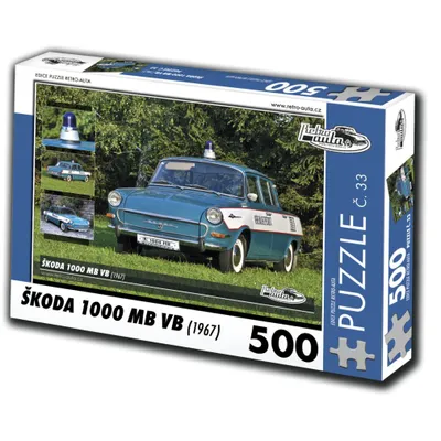 Obrázok produktu pre RETRO-AUTA Puzzle č. 33 `koda 1000 MB UK (1967) 500 dielikov