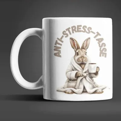 Produktbild von Hase Anti Stress Keramik Kaffeetasse Teetasse Tasse Geschenke