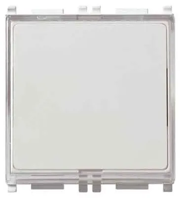 Imagen del producto de Pulsador con placa "PLANA" VIMAR, 10A, 250V - Color blanco