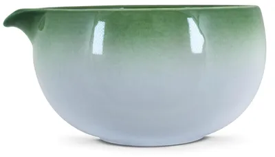 Produktbild von Cebador - Matcha Schale Hayashi 420ml - Keramik Matchawan Mit Ausguss - Hell & Dunkelgrün - Stabil Zum Aufschlagen Mit Chasen - China