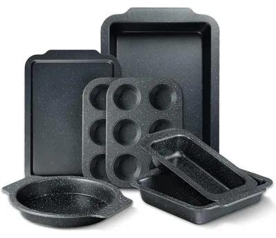 Produktbild von Granit Antihaft Backformen Set 7-teilig für Backofen Backen - RIOVARM