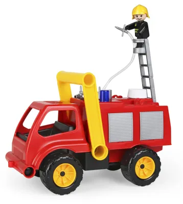 Obrázek produktu pro Lena 04155, Nákladní auto, Fire truck, 3 rok/roky, Plast, Černá, Šedá, Červená, Žlutá