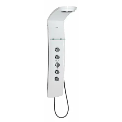 Produktbild von Polysan LUK Duschpaneel mit Thermostat-Armatur 250x1300mm, Weiß
