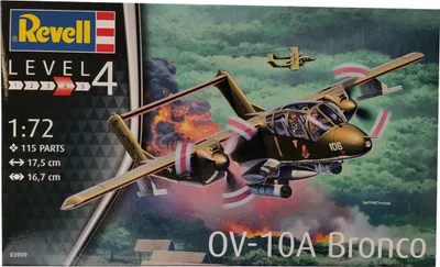 Produktbild von Revell 03909 Modellbausatz Flugzeug OV-10A Bronco im Maßstab 1:72, Level 4