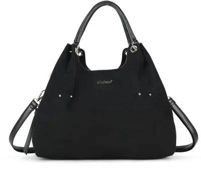 Productafbeelding van Giuliano Kunstlederen handtas Guusie - Zwart