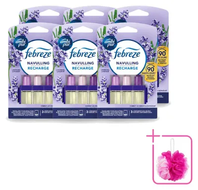 Imagen del producto de 6 unidades de recambio Ambi Pur 3Volution, aroma lavanda, 20 ml - Paquete ahorro