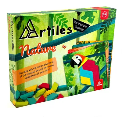 Produktbild von Pädagogisches Mosaikspiel mit trapezförmigen Formen, Natur