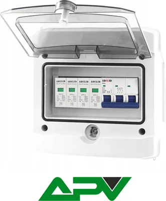 Produktbild von Solar Anschlusskasten AC Überspannungsschütz T2 Photovoltaik IP65 Generatoranschlusskasten 8-Module PV-Anlage
