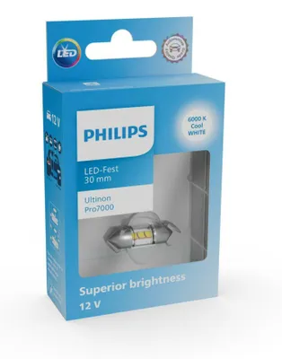 Produktbild von Philips Ultinon 11860CU70X1, 12 V, Soffitte, LED, 6000 K, 1 Stück(e)