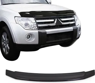 Obrázok produktu pre Vzduchové deflektory na kapotu pre Mitsubishi Pajero 2006–2021 SUV, čierne