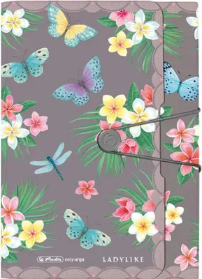 Image de Herlitz Fächermappe PP 12F Ladylike Butrfl.