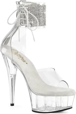 Produktbild von DELIGHT-624RS Damen Sandale von Pleaser, Transparent  , EU 42, US 12