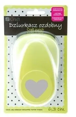 Zdjęcie produktu dla Dziurkacz ozdobny 6,3cm serce