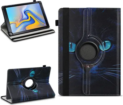Produktbild von Tablet Hülle für Samsung Galaxy Tab A 10.5 2018 Tasche Schutzhülle 360° DrehbarFarben:Motiv 3
