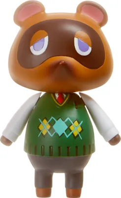 A figurine of Tom Nook from Animal Crossing.