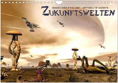 Produktbild von Zukunftswelten (Science Fiction) (Wandkalender 2025 DIN A4 quer), CALVENDO Monatskalender