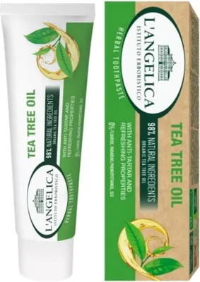 Obrázok produktu pre L'Angelica | Zubn pasta Tea Tree - 75 ml - bez fluoridov - antibakterilna - prrodn zloky