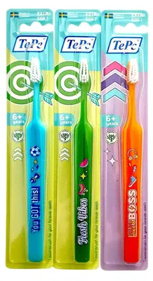 Produktbild von 3x TePe Select Kids Zahnbürste 5-8 Jahre Jungenfarben