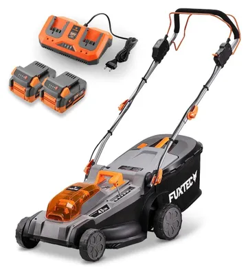 Produktbild von FUXTEC 40V Akku Rasenmäher FX-E2RM43PRO | inklusive Akku & Ladegerät | FlexSpeed Geschwindigkeit | 43 cm Schnittbreite | Radantrieb | Mulchfunktion
