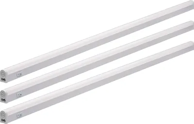 Produktbild von 3er Set Oktaplex Unterbauleuchte Küche 114 cm Küchenlicht neutralweiß 4000K 18W mit Schalter