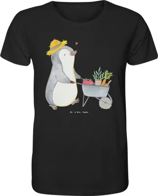 Produktbild von Mr. & Mrs. Panda Tshirt Pinguin Gartenarbeit Größe M - Schwarz - Geschenk, Urban Gardening, T-Shirt Herren, Oberteil, Gärtnern, Shirt, Gartenpflege, Herren-T-Shirt