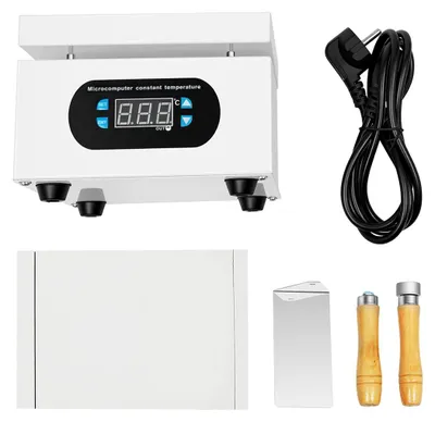 Obrázok produktu pre Ohrievacia doska, nastaviteľná teplota od 0 do 400 °C, stolový dizajn, biela, 220-240 V