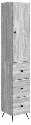 Produktbild von vidaXL Schrankset 2 pcs Grau Sonoma 34,5 x 34,5 x 90 cm Holzwerkstoff