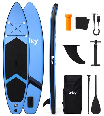Produktbild von Brixy SUP Board – Aufblasbares Paddle Board – Komplettset – 305 cm – Max. 150 kg – Blau