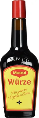 A bottle of Maggi Würze seasoning.